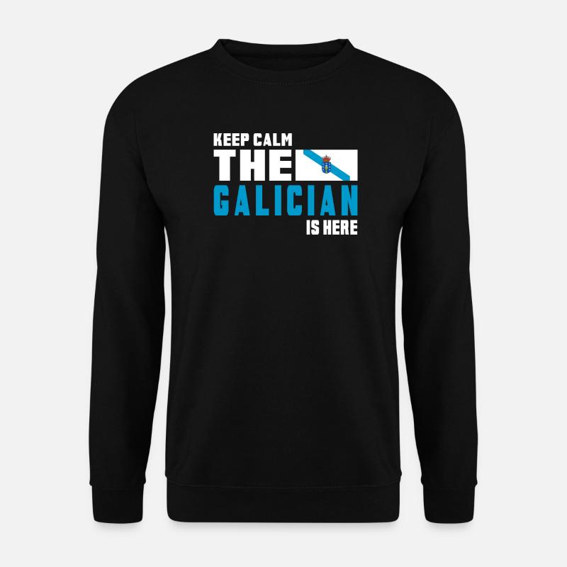 Drapeaux de Galice Keep Calm - Sweat-shirt Unisexe - noir