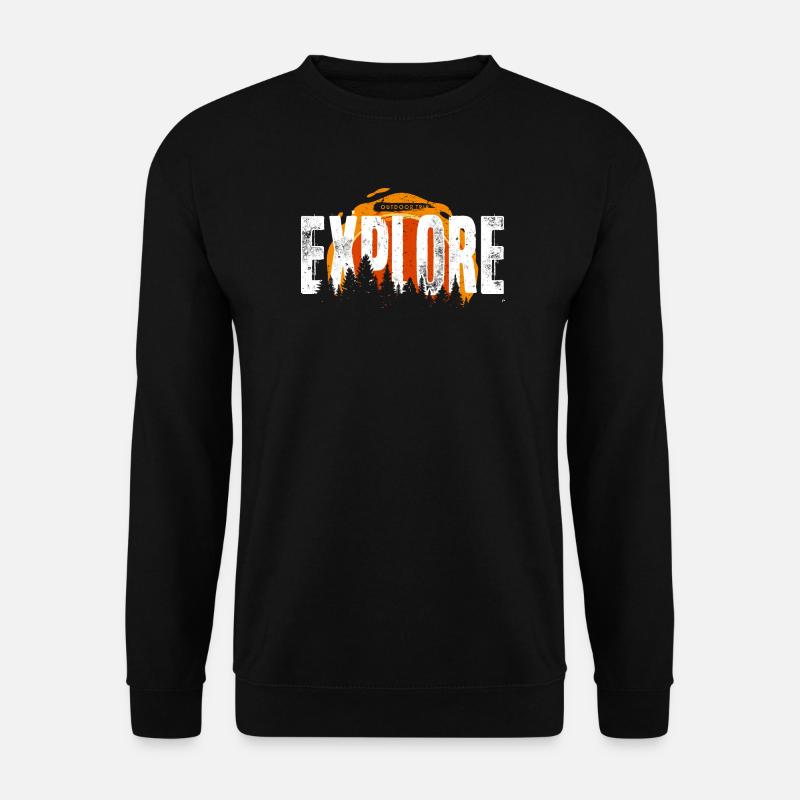 Explore Forest Sunrise - Unisex Sweatshirt - black