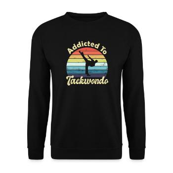 Taekwondo - Unisex Pullover - Schwarz - Vorne - Alina (178cm) & Michal (187cm)