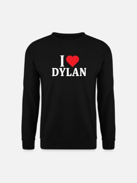 T-Shirt Ich liebe Dylan T-Shirt Geschenkidee - Unisex Pullover - Schwarz