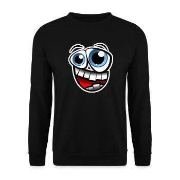 Face Comic - Sweat-shirt Unisexe - noir - Devant - Alina (178cm) & Michal (187cm)
