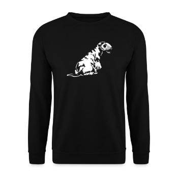Cesky Terrier "Black Edition" - Unisex Pullover - Schwarz - Vorne - Alina (178cm) & Michal (187cm)