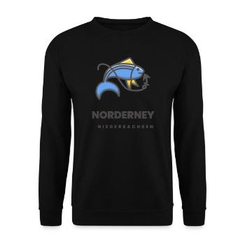 Norderney Niedersachsen - Unisex Pullover - Schwarz - Vorne - Alina (178cm) & Michal (187cm)