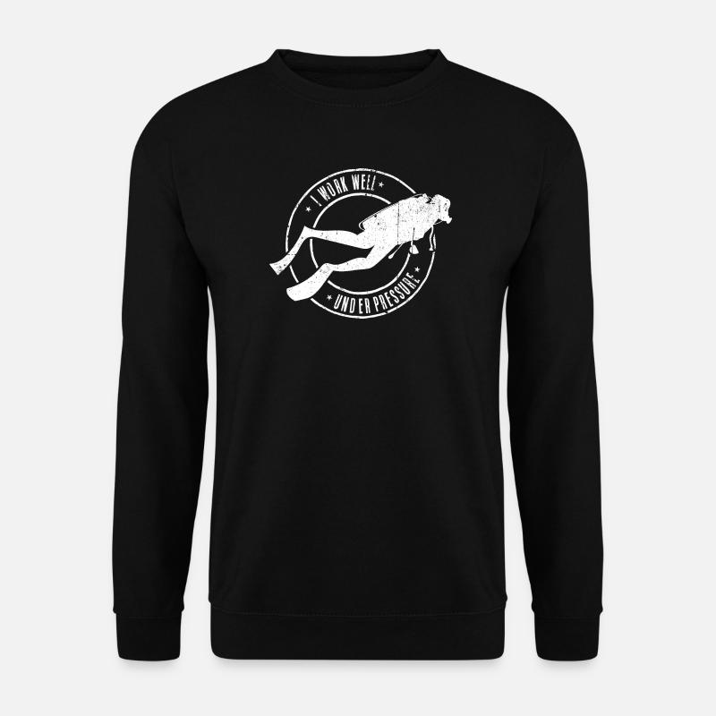 Deep Dive Diver Emblem - Unisex Sweatshirt - black