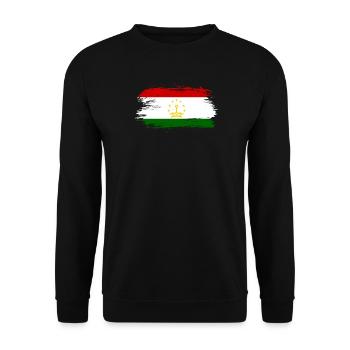 tajikistan flag - Unisex Sweatshirt - black - Front - Alina (178cm) & Michal (187cm)