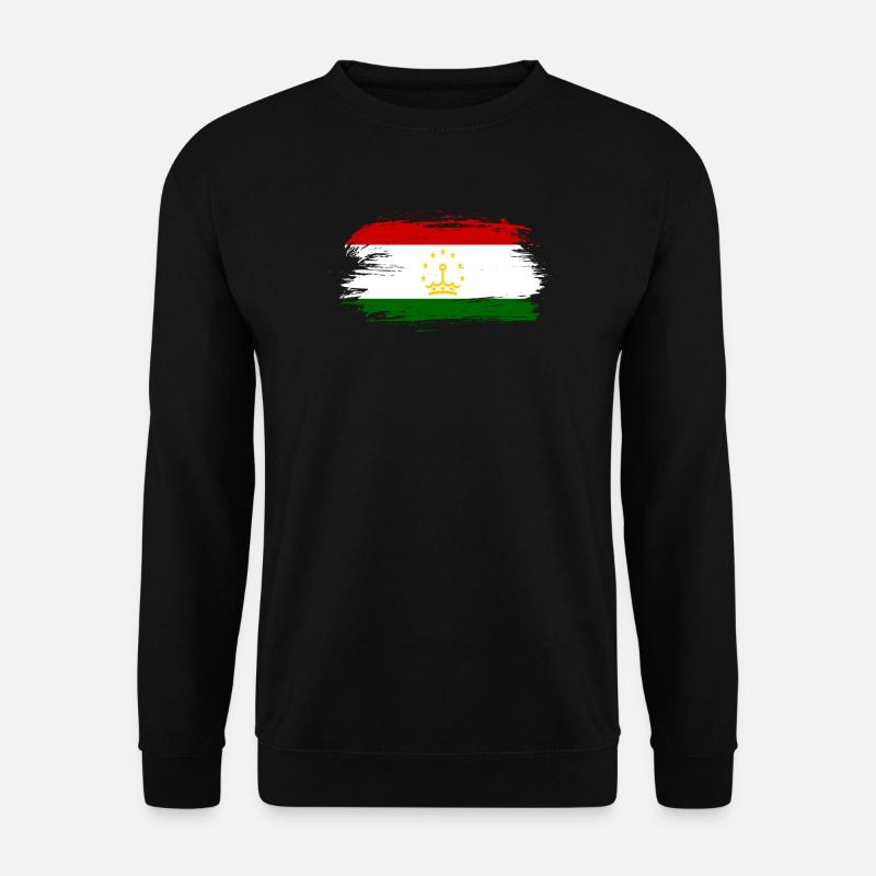 Tadschikistan Flagge - Unisex Pullover - Schwarz