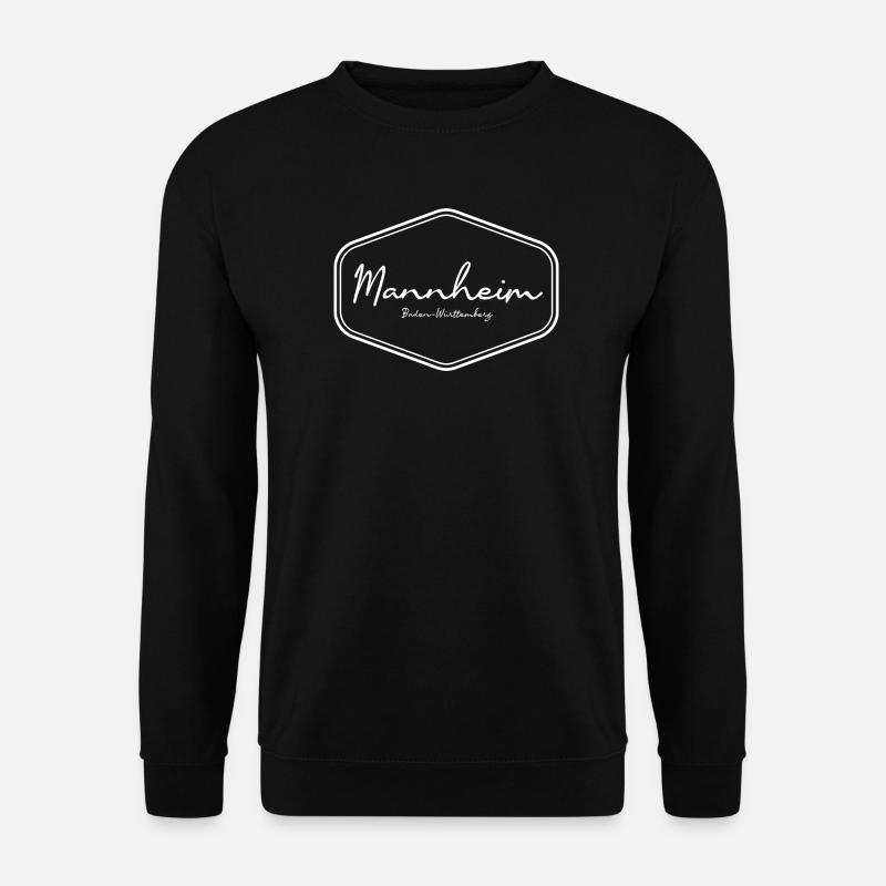 Mannheim Handwriting Badge Design - Unisex Sweatshirt - black