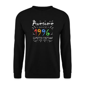 1996 - Né en 1996 - Fantastique depuis 1996 - Sweat-shirt Unisexe - noir - Devant - Alina (178cm) & Michal (187cm)