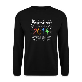 Millésime 2014 - Fantastique depuis 2014 - Sweat-shirt Unisexe - noir - Devant - Alina (178cm) & Michal (187cm)