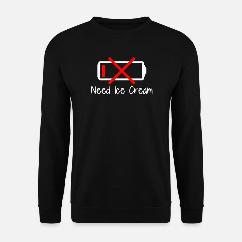 Low battery funny - Unisex Sweatshirt - black