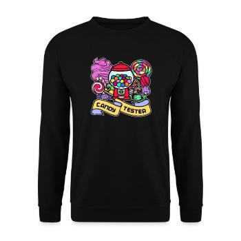 Déclaration du confiseur de bonbons sucrés - Sweat-shirt Unisexe - noir - Devant - Alina (178cm) & Michal (187cm)