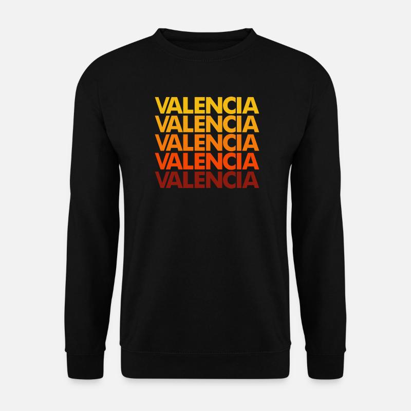 Valencia Gradient Font Stack - Unisex Sweatshirt - black