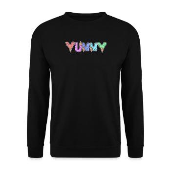 Lecker Nachspeise Süßigkeiten Eis Süß Naschen - Unisex Pullover - Schwarz - Vorne - Alina (178cm) & Michal (187cm)