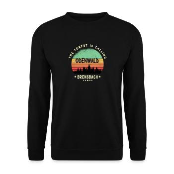 Brensbach Odenwald Design - Sweat-shirt Unisexe - noir - Devant - Alina (178cm) & Michal (187cm)