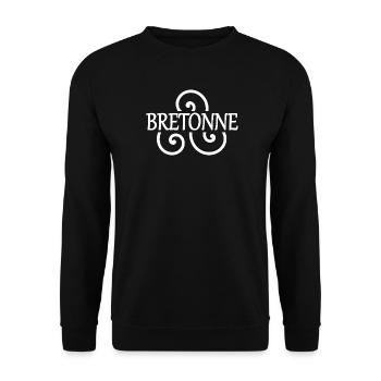 Bretonne (blanc) - Sweat-shirt Unisexe - noir - Devant - Alina (178cm) & Michal (187cm)