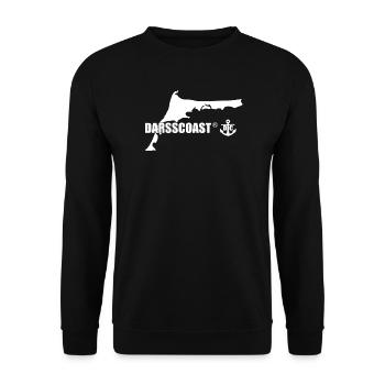 Darss Coast - Dein Statement für den Darß - Unisex Pullover - Schwarz - Vorne - Alina (178cm) & Michal (187cm)