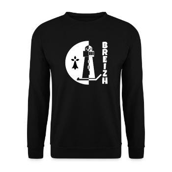 Bretagne, Breizh, celte - Sweat-shirt Unisexe - noir - Devant - Alina (178cm) & Michal (187cm)