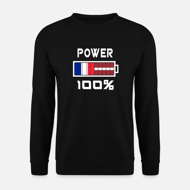 Lettland und Frankreich machen 100% - Unisex Pullover - Schwarz