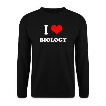 J’adore la biologie - Sweat-shirt Unisexe - noir - Devant - Alina (178cm) & Michal (187cm)