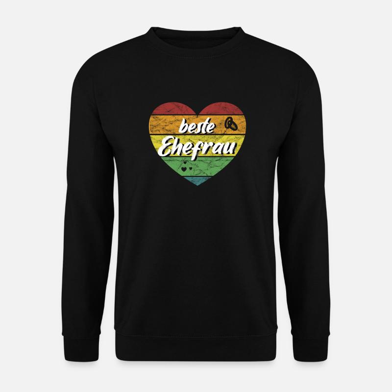 beste Ehefrau Geschenk retro vintage - Unisex Pullover - Schwarz