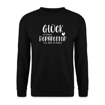 Bergretter Berg Klettern Geschenk - Unisex Pullover - Schwarz - Vorne - Alina (178cm) & Michal (187cm)