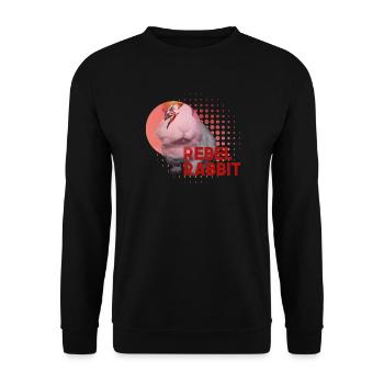 Rebel Rabbit - Unisex Sweatshirt - black - Front - Alina (178cm) & Michal (187cm)