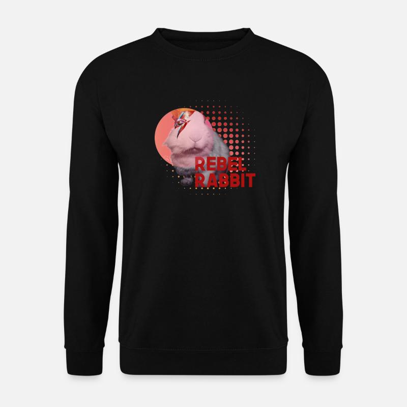 Rebellenkaninchen - Unisex Pullover - Schwarz