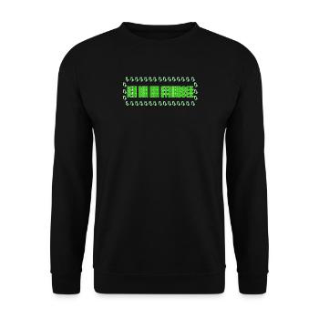 Steinbock Tierkreiszeichen Statement Horoskop - Unisex Pullover - Schwarz - Vorne - Alina (178cm) & Michal (187cm)