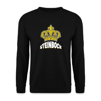 Aberglaube Steinbock Horoskop Astronomie Esoterik - Unisex Pullover - Schwarz - Vorne - Alina (178cm) & Michal (187cm)
