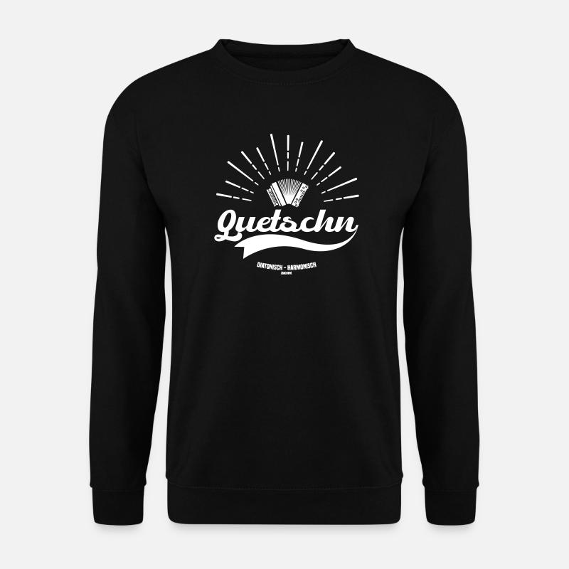Quetschn diatonisch harmonisch | ZiachON! - Unisex Pullover - Schwarz