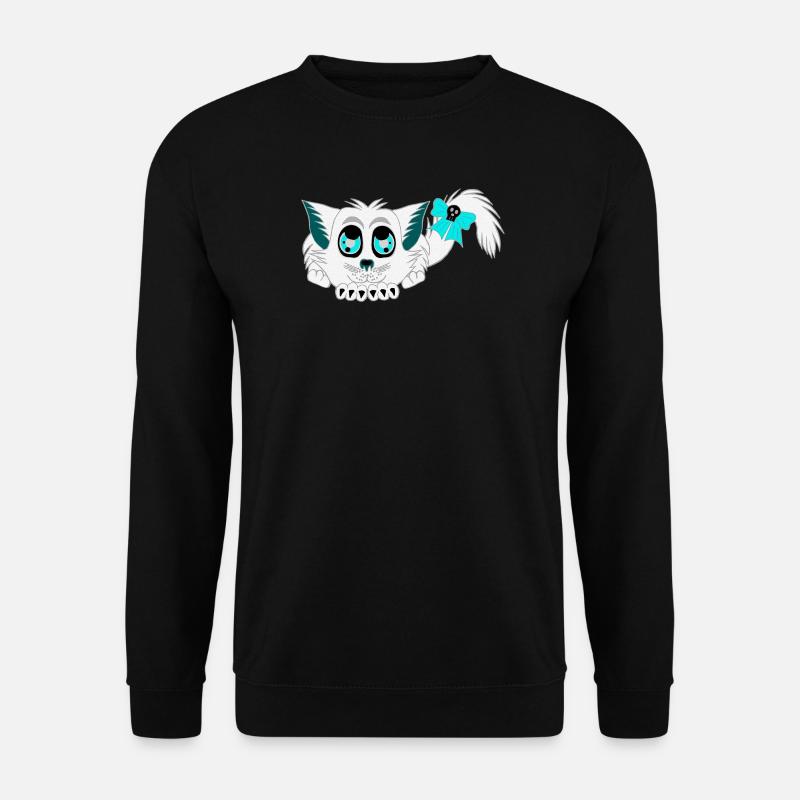 Geister-katze, Halloween Outfit, Mädchen - Unisex Pullover - Schwarz