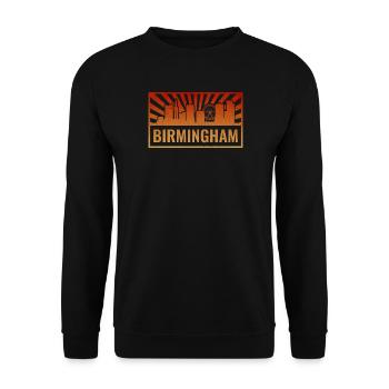 Birmingham Skyline Sunbeams - Unisex Sweatshirt - black - Front - Alina (178cm) & Michal (187cm)