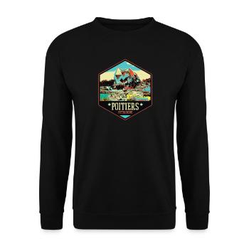 Poitiers France Futuroscope theme park - Unisex Sweatshirt - black - Front - Alina (178cm) & Michal (187cm)
