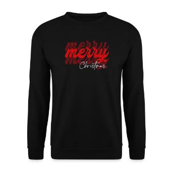 Scénario de Joyeux Noël qui se chevauche - Sweat-shirt Unisexe - noir - Devant - Alina (178cm) & Michal (187cm)