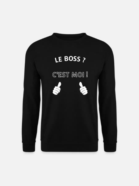 Le chef c'est moi - Sweat-shirt Unisexe - noir
