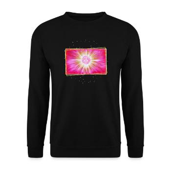 SoulsLight Cosmic Love Sonja Ariel von Staden - Unisex Sweatshirt - black - Front - Alina (178cm) & Michal (187cm)