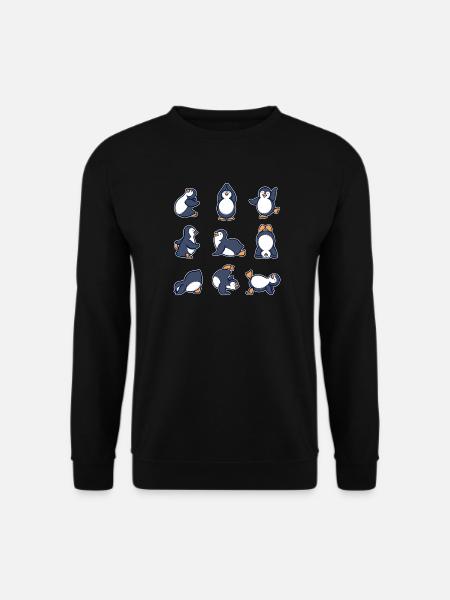 Cool Animal Dancing Penguin Seabird Antarctica - Unisex Sweatshirt - black