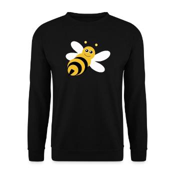 Bee Bee Beekeeper Gift Christmas - Unisex Sweatshirt - black - Front - Alina (178cm) & Michal (187cm)