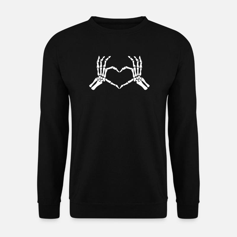 skeleton hand - Unisex Sweatshirt - black