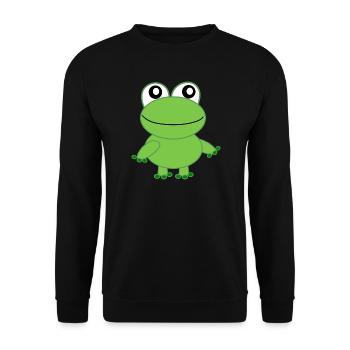 Frosch - Unisex Pullover - Schwarz - Vorne - Alina (178cm) & Michal (187cm)