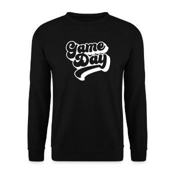 Spieltag Fußballliebhaber Sport Fan Fußball Saison - Unisex Pullover - Schwarz - Vorne - Alina (178cm) & Michal (187cm)