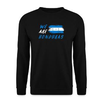 Wir sind Honduras - Unisex Pullover - Schwarz - Vorne - Alina (178cm) & Michal (187cm)