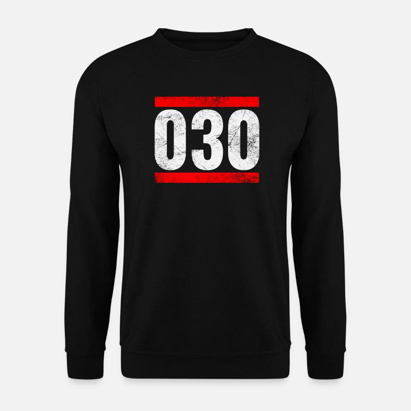 030 - Unisex Pullover - Schwarz