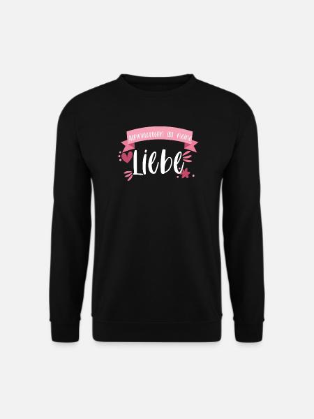 Klettern Alpinklettern Liebe Berge Geschenk - Unisex Pullover - Schwarz