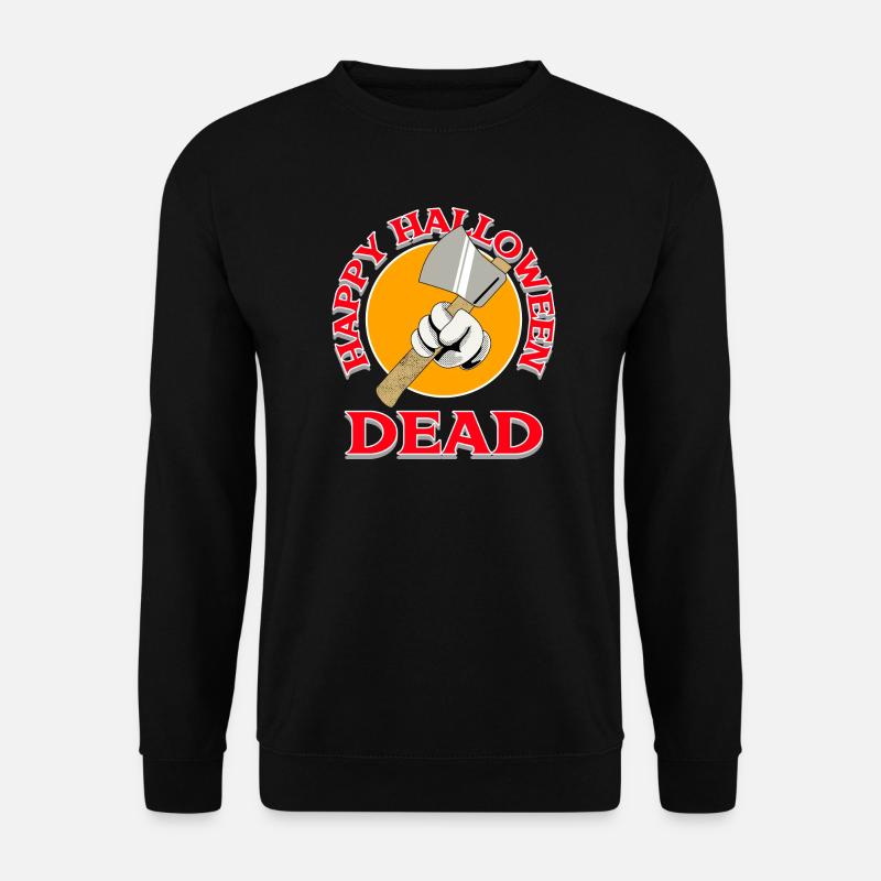 Halloween Axt mit Totendesign - Unisex Pullover - Schwarz