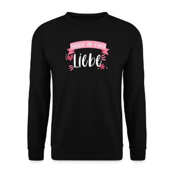 Ballett Ballerina Balletttänzerin Geschenk - Unisex Pullover - Schwarz - Vorne - Alina (178cm) & Michal (187cm)