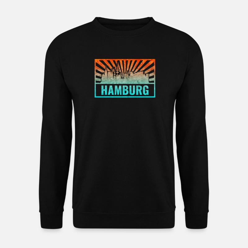 Hamburg Skyline Gradient - Unisex Sweatshirt - black