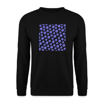 schöne frühlingsmode, natürliches Blumenmuster kle - Unisex Pullover - Schwarz - Vorne - Alina (178cm) & Michal (187cm)