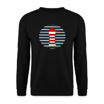 Vacation North Sea Baltic Sea North Germany Gift - Unisex Sweatshirt - black - Front - Alina (178cm) & Michal (187cm)