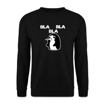 Pingouin Cold Dicton Oiseau de mer Animal Oiseau - Sweat-shirt Unisexe - noir - Devant - Alina (178cm) & Michal (187cm)